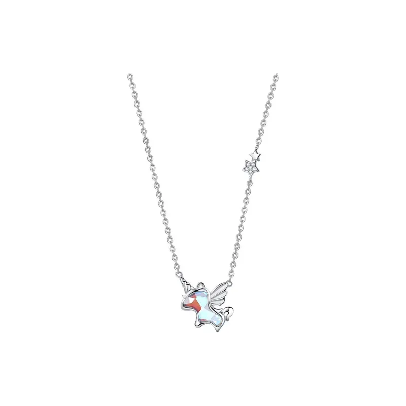 Golden Kite S925 Silver With Artificial Zircon Necklaces Women's-0