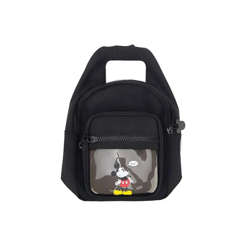 LiNing Disney/Disney, Collaboration Fabric Fanny Pack, Crossbody Bag, Shoulder Bag, Sling Bag Regular Unisex Black-0