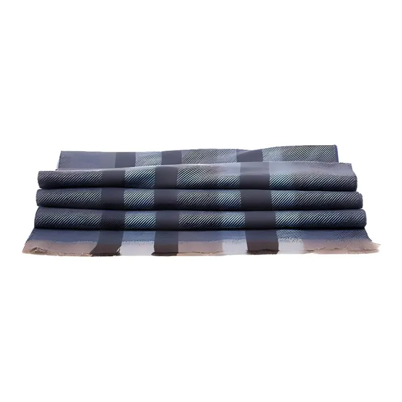 GUCCI Knit Scarves Men's Blue Gray-3