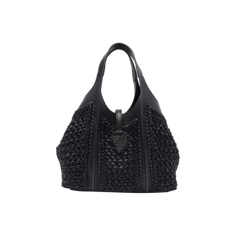 TOD'S T Timeless Woven Mini Tote Bag-2