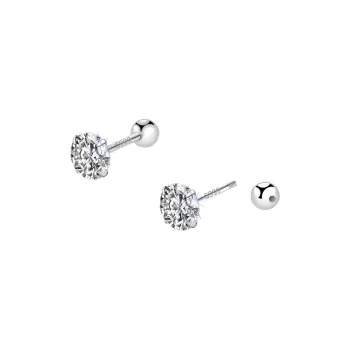 KiNGZiT Sterling Silver Stud Earrings Women's