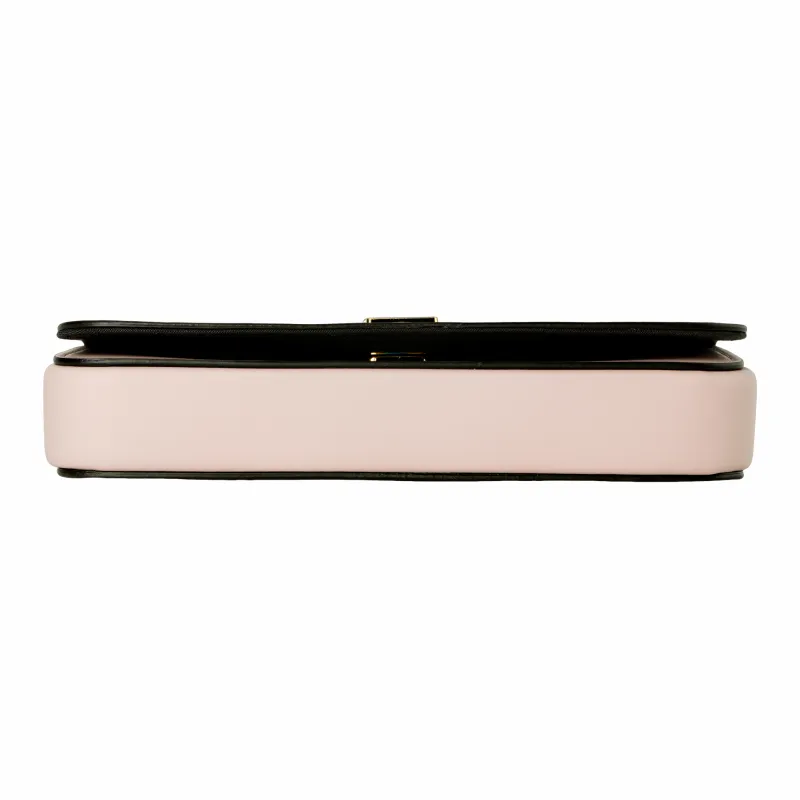 FENDI Leather Shoulder Bag Crossbody Bag Wallet Women's Pink-6