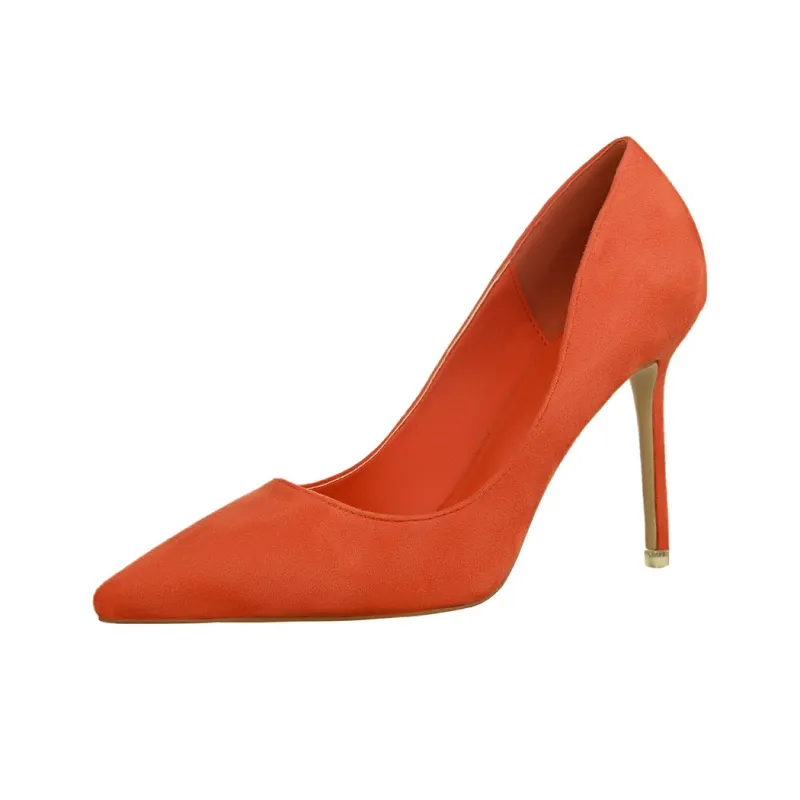 QITUMAUL Slim Heel High Heels 9cm Women's-9