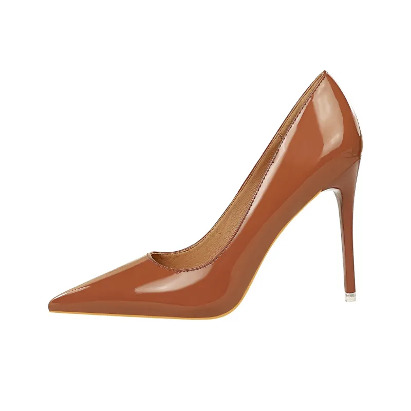 QITUMAUL Slim Heel High Heels 10.5cm Women's-15