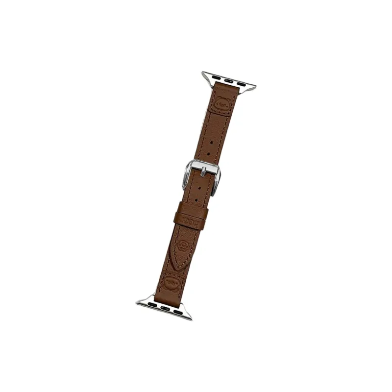 Warbler Dew Compatible With Apple Watch Apple Watch Band S9/S8/SE/7/6/5/4/3 Little Bear Paw Genuine Leather Loop Strap-12