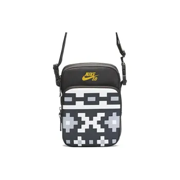Nike Polyester Shoulder Bag Crossbody Bag Regular Unisex Black White