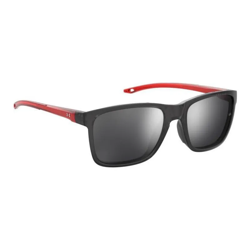 Under Armour Propionate Ester Irregular Shape Sunglasses Unisex Gray Red-2