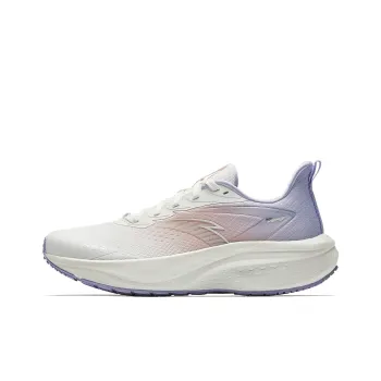 Anta Anti Slip And Wear Resistant Breathable Low Top Casual Running Shoes Women's White Purple Pink