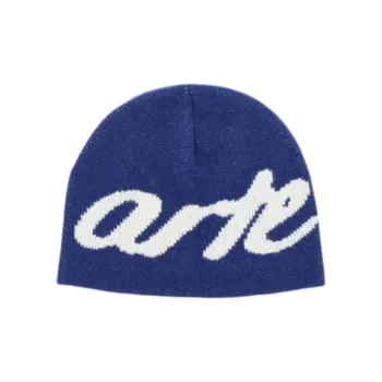 ARTE ANTWERP Wool POE Beanies Men's Blue