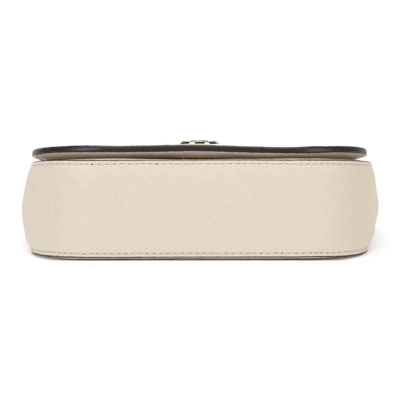 TORY BURCH Leather One Shoulder Handbag, Crossbody Bag Women's New Ivory-3