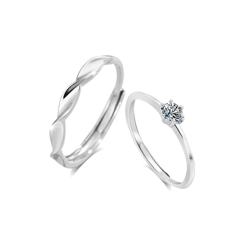 BLANK IN BLANK Sterling Silver Rings Unisex Girlfriend's Birthday-0