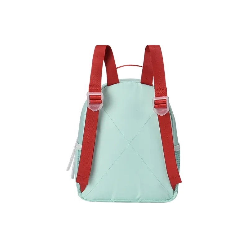 DRACONITE Polyester Student Backpack Mini Unisex White/Mint Green-2