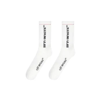 OFF WHITE Logo Intarsia Socks