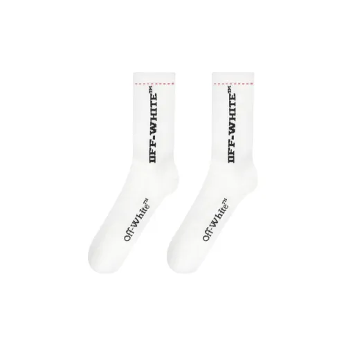 OFF WHITE Logo Intarsia Socks