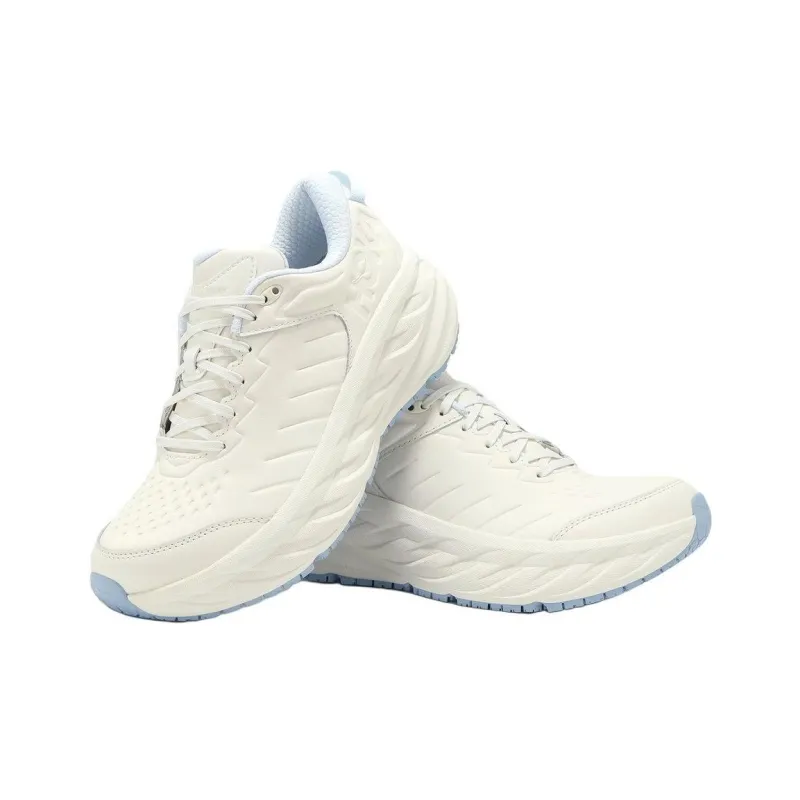 HOKA ONE ONE Bondi SR Anti Slip Wear Resistant Low Top Casual Shoes Men's Ecru-3