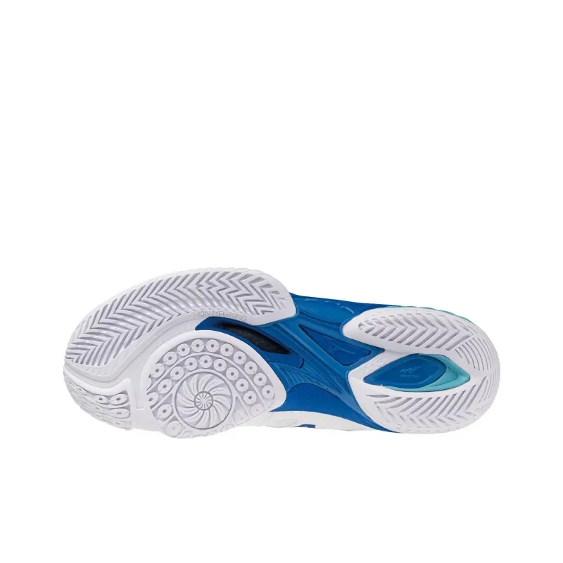 Mizuno Wave Claw El 2 Wide 'White Estate Blue'-2