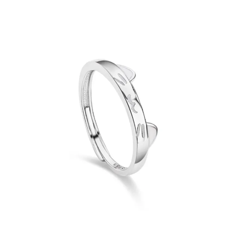 YINGNIXINDONG 999 Fine Silver Rings Unisex-6