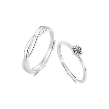 BLANK IN BLANK Sterling Silver Rings Unisex Birthday Confession To Girlfriend