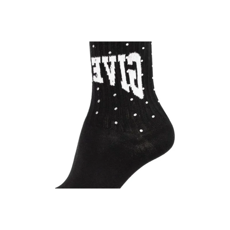 Givenchy Short Embellished Football Socks 'Black'-2