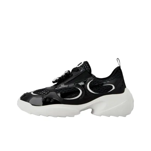 Roger Vivier Viv' Motor Low Top Casual Shoes 5cm Women's Black