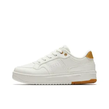 Anta Broken Bamboo Anti Slip Wear Resistant Low Top Skateboard Shoes Women's White