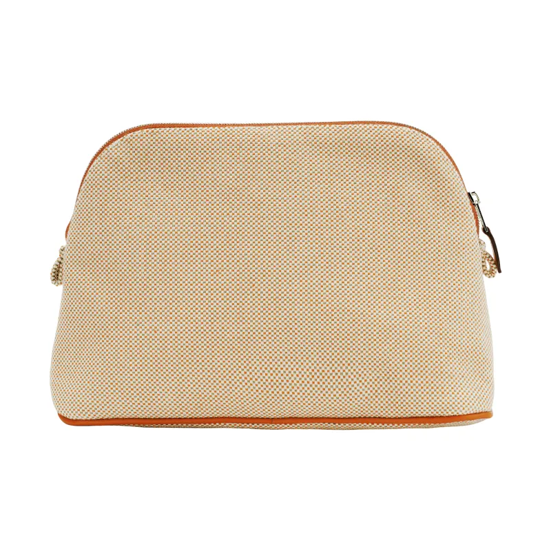 HERMES Bolide Canvas Storage Bag Women's Orange-3