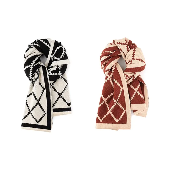 Yalu Preferred Knit Scarves Unisex-16