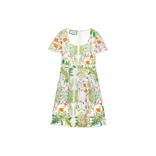 GUCCI Short-Sleeved Dresses Women's Green