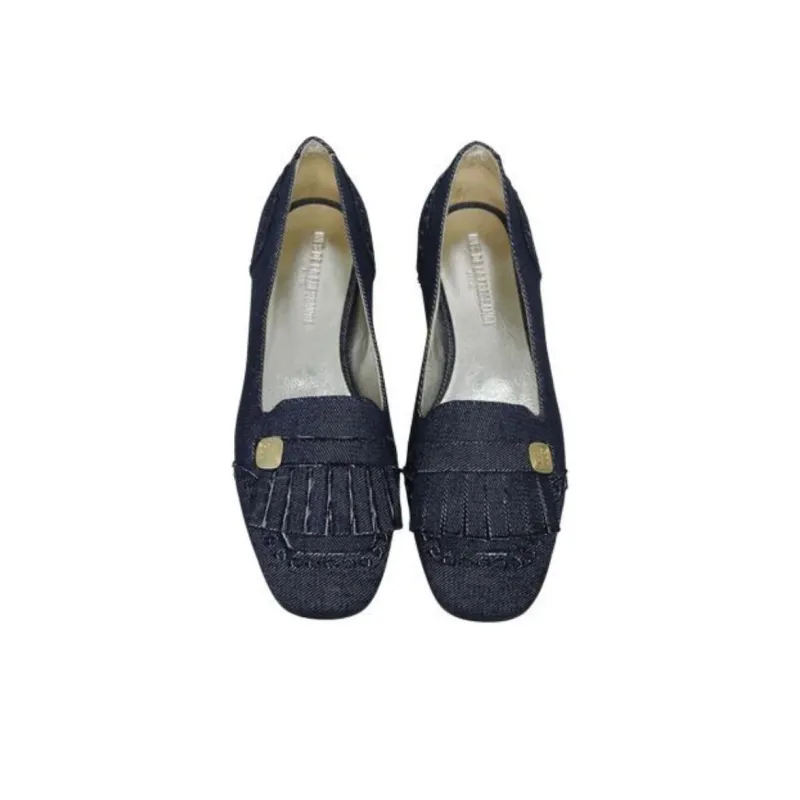 INES DE LA FRESSANGE Denim City Casual Single Shoes Women's Blue-4