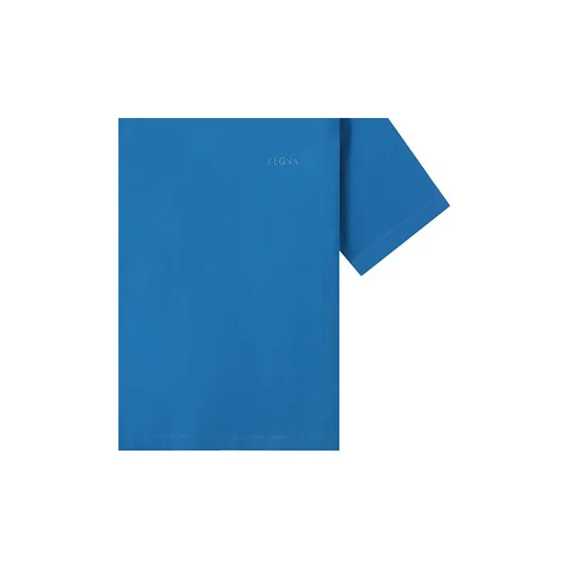 Zzegna T Shirts Men Blue-4