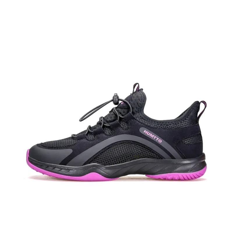 HUMTTO Shock Absorbers With Slip Resistant Features Low Top Running Shoes Women's Black-0