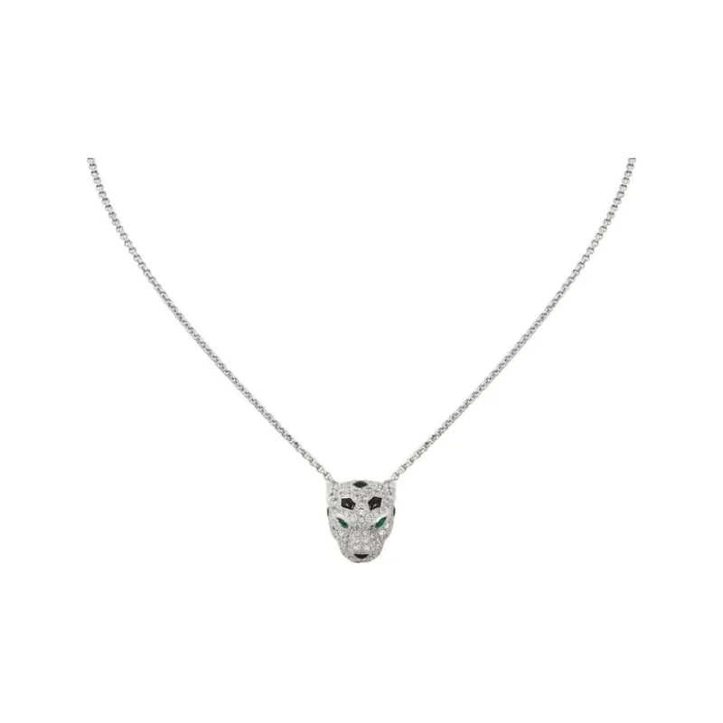 CARTIER Onyx Necklaces Women's Silver-0