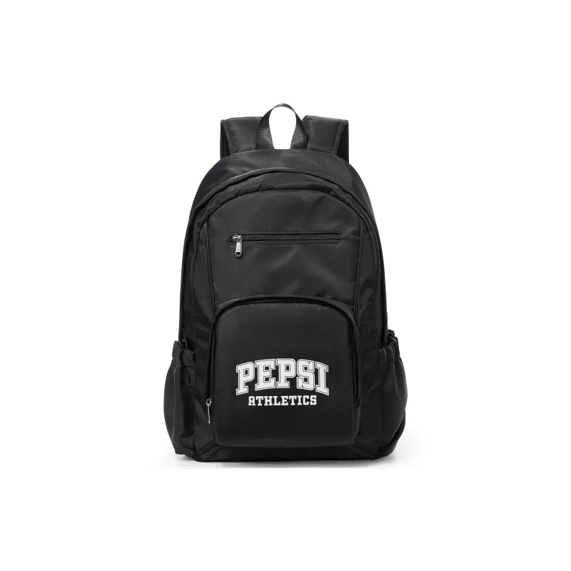 Pepsi Fabric Backpack Backpack Backpack Laptop Bag Regular Unisex Black/Navy Blue-0