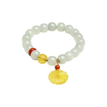 Oriental Jade Hetian Jade Bracelets Pale Greenish White Jade Women's