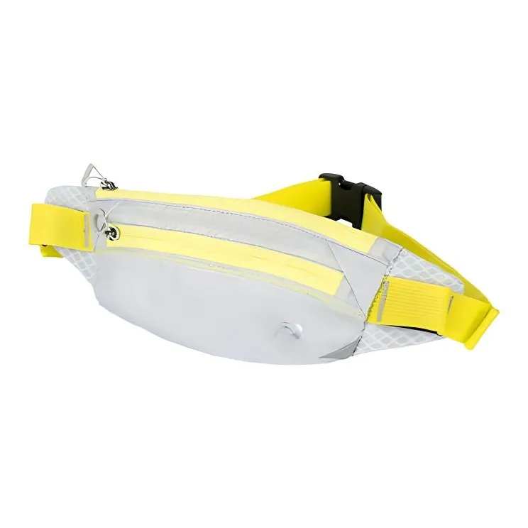 Asics Polyester Fanny Pack Regular Unisex Gray & Yellow-1