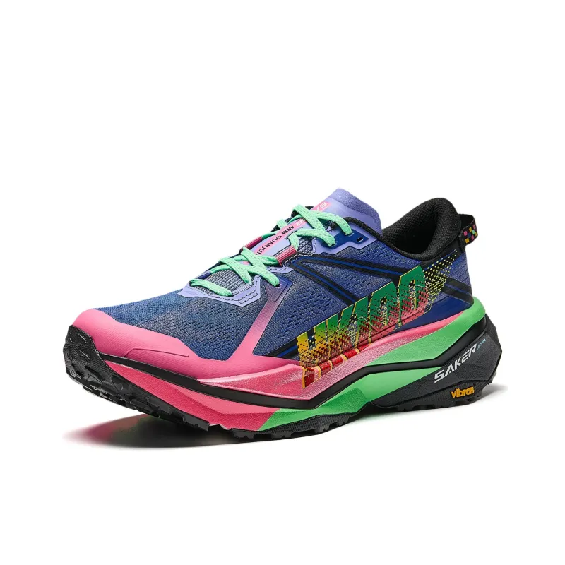 Anta Anti-Slip And Wear-Resistant Breathable Low-Top Casual Running Shoes Women's Blue Pink Green-2