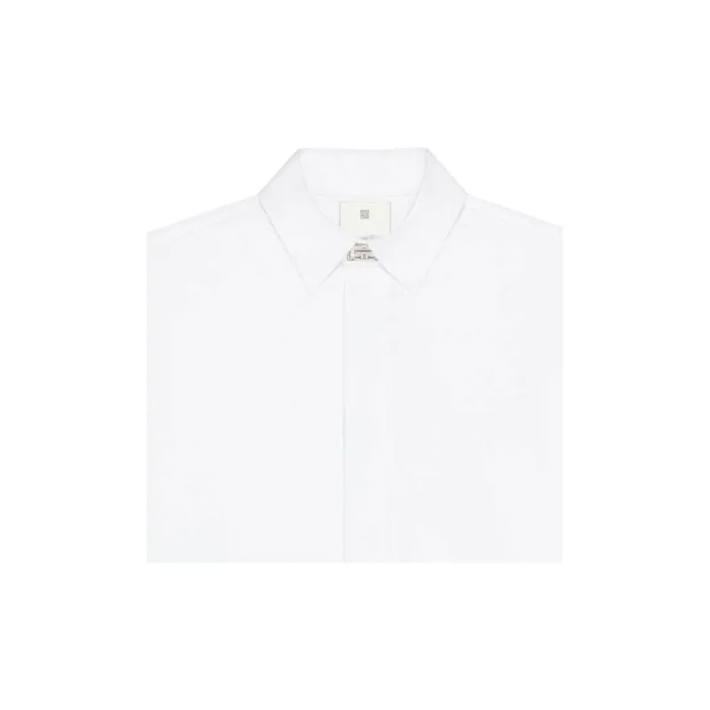 Givenchy 2G Clip Collared Long Sleeved Shirt-3