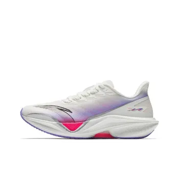 Anta Horsepower 5.0 Anti Slip And Wear Resistant Rebound Low Top Training Running Shoes Women's White Purple Red