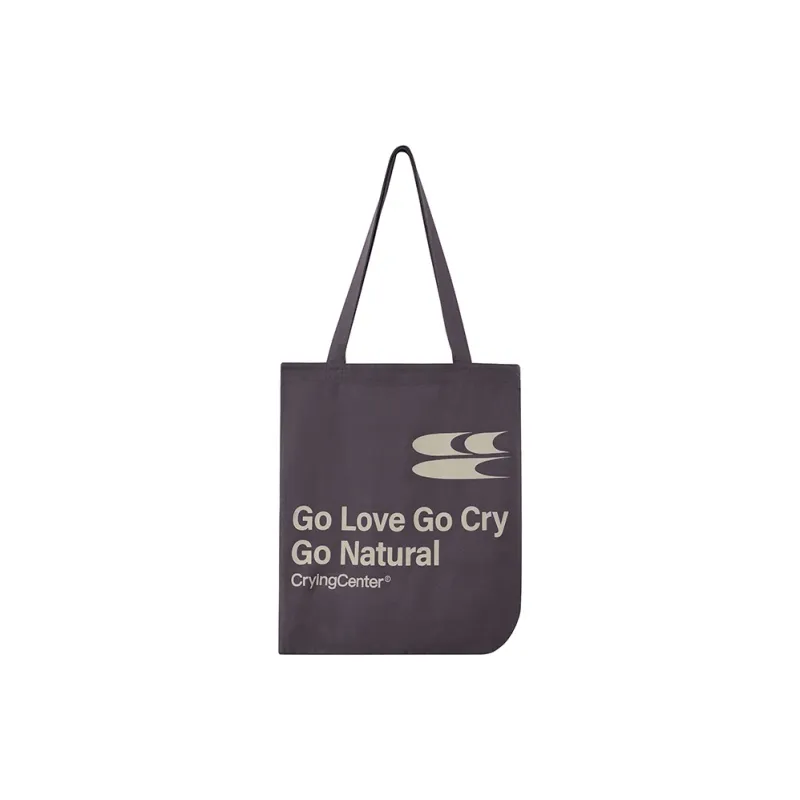Crying Center Fabric Shoulder Bag Regular Unisex Multicolor-21