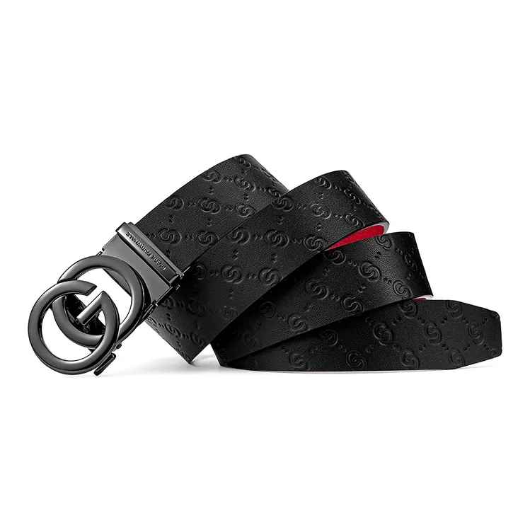 FAIRWHALE Top Grain Cow Leather Belts Men's Width 3.5CM-2