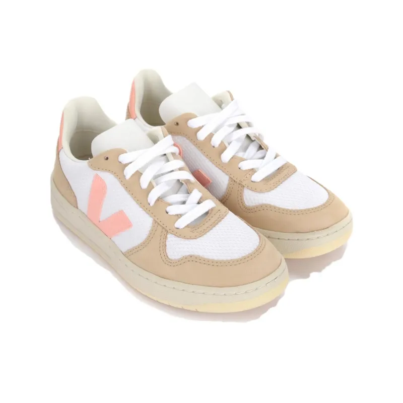 VEJA V-10 Low-Top Skateboard Shoes Women's Ecru-3