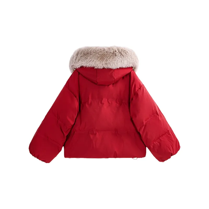 LWLG Down Jackets Women's Red-1