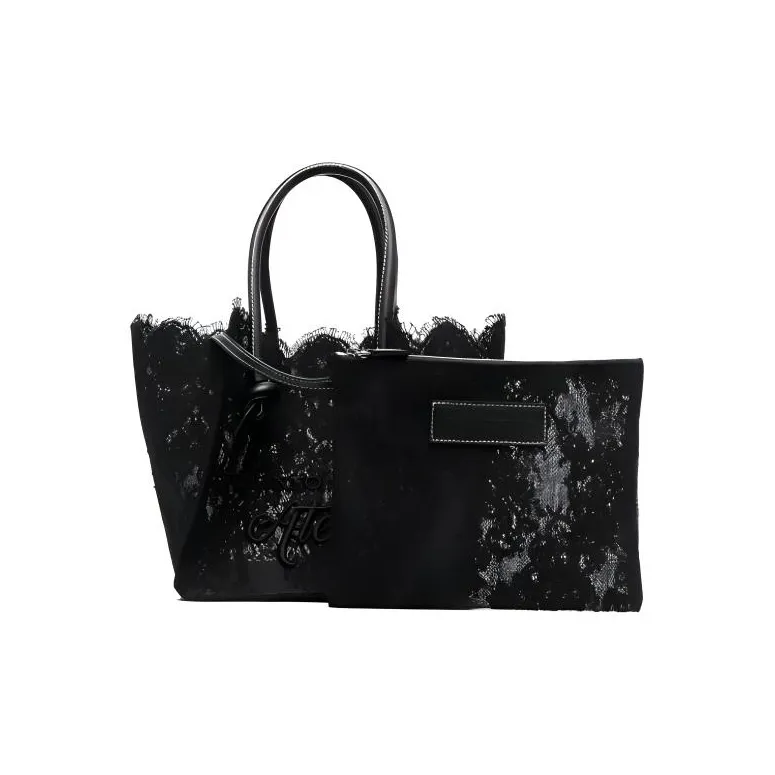 ERMANNO SCERVINO Leather Handbag Shoulder Bag Regular Women's Black-0