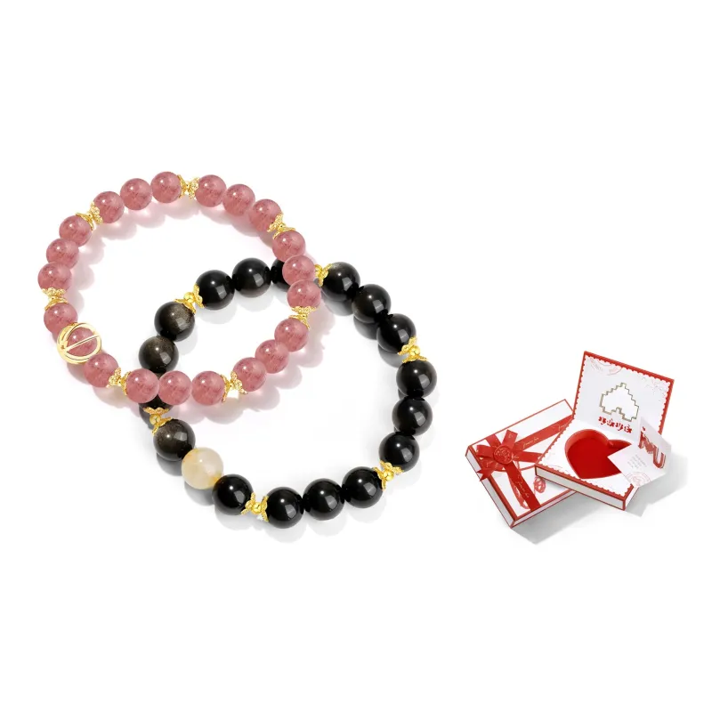 IWE Quartz Jade Obsidian Bracelets Unisex-13