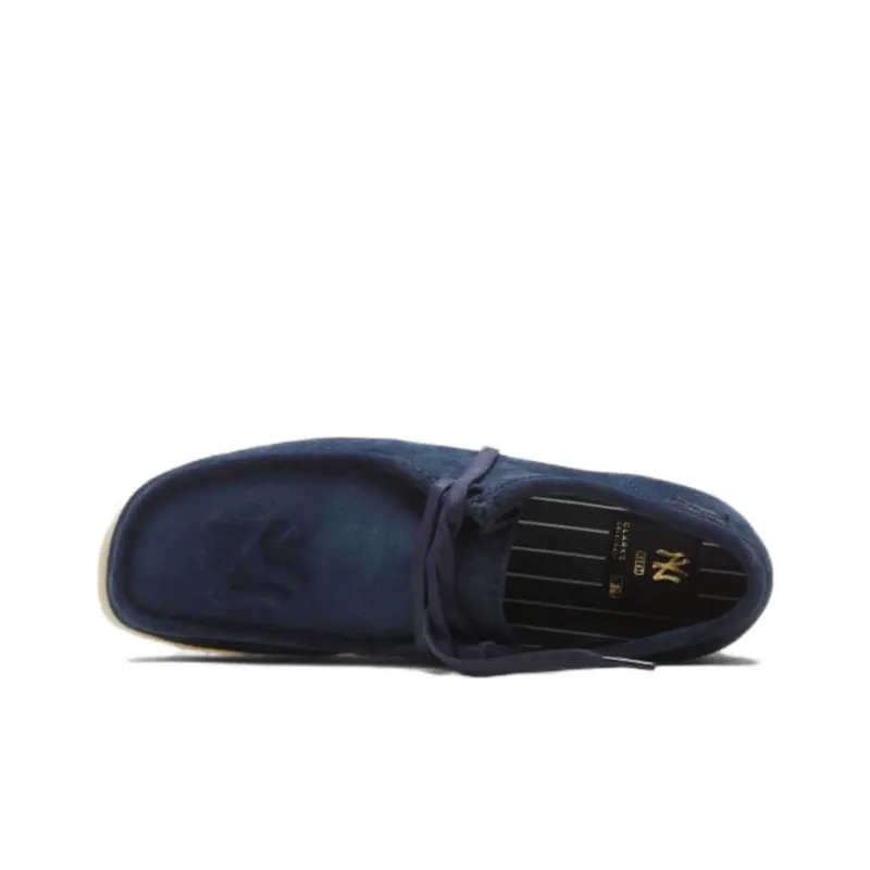 KITH X New York Yankees x Clarks Originals WALLABEE Low-Top Casual Shoes Unisex Marine Blue-6