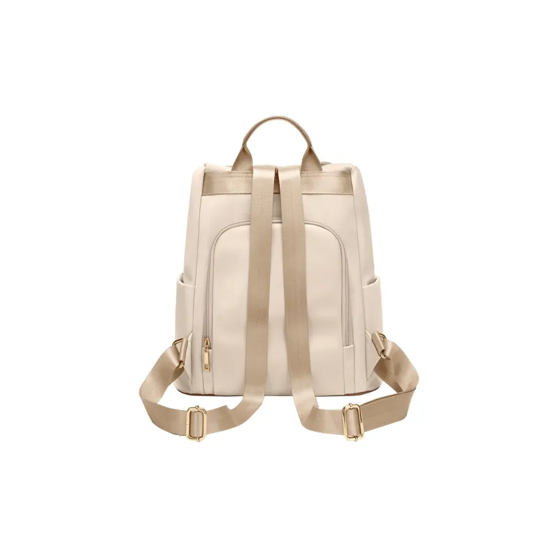 POLO Fabric Backpack Regular Women's Milk Tea Apricot/Classic Black-1