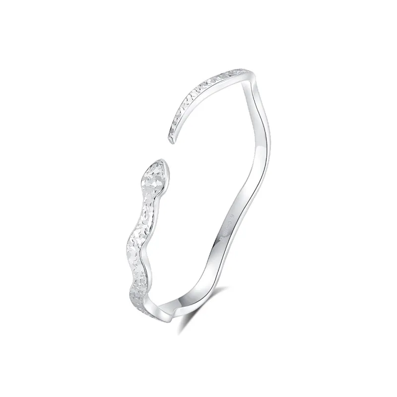YASHENGZHUBAO 999 Fine Silver Bangles Women's-0