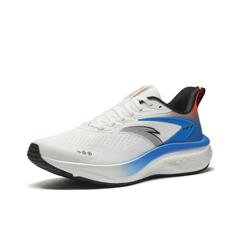 Anta Anti-Slip Wear-Resistant Breathable Lightweight Low-Top Casual Running Shoes Men's White Blue Black-2