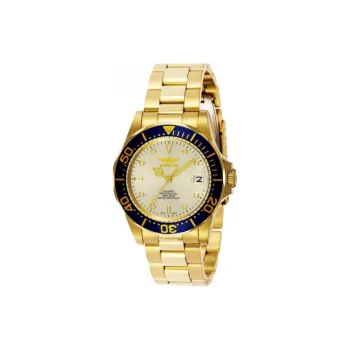 INVICTA Wrist Watch Automatic Mechanical Movement Stainless Steel Strap 40mm Gold Dial Men's Watches