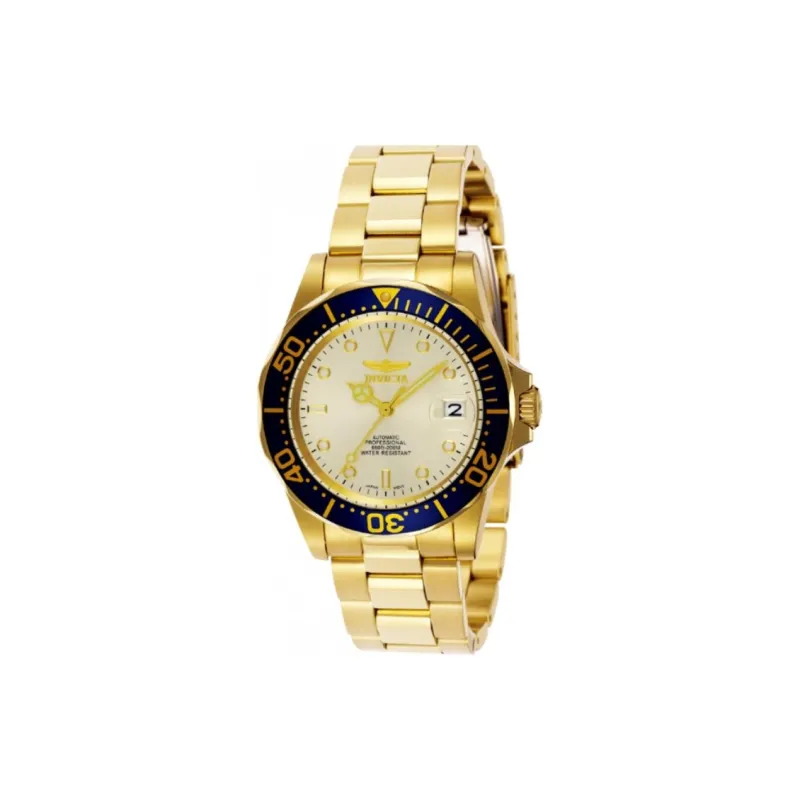 INVICTA Wrist Watch Automatic Mechanical Movement Stainless Steel Strap 40mm Gold Dial Men's Watches-0